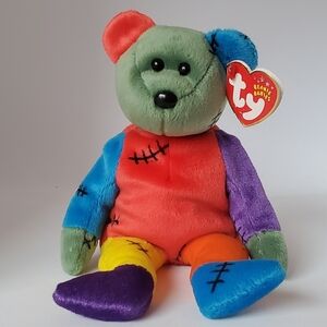 Ty Beanie Baby - Frankenteddy the Halloween Bear Plush Stuffed Animal Toy